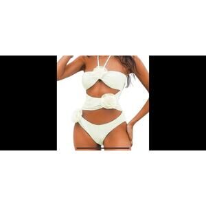 Sexy One Piece Swimsuit, Cutout Halter Monokini, Size Runs Small